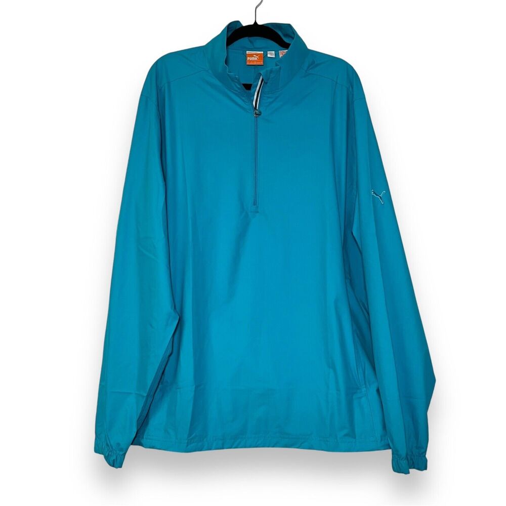 Puma Golf Wind Cell Performance 1/2 Zip Windbreaker UPF 40+ Bluebird Men’s 2XL